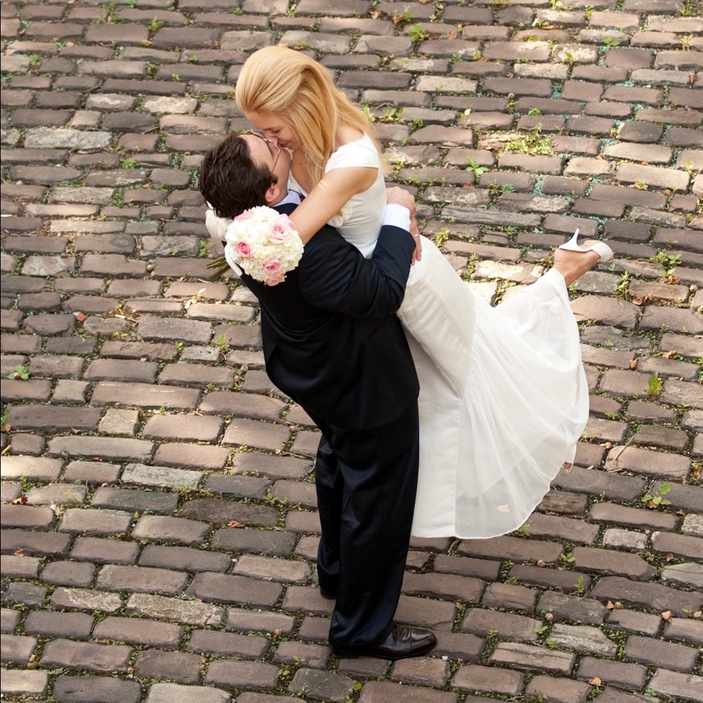 Two-piece Wedding Gown and Gloves
